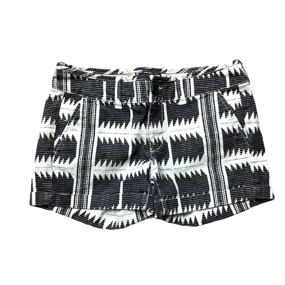 Midi Tribal Stretch Chino Shorts